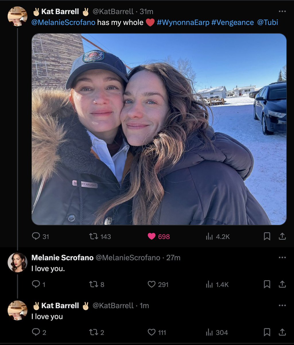 Best friends no take backs!
 Have a fantastic #WyNaughtFriendshipFriday Earpers #WynonnaEarp