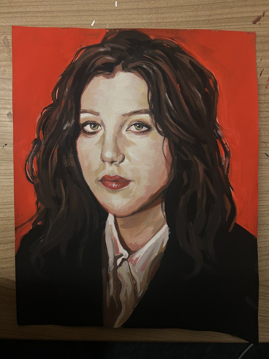 meoashimi's tweet photo. i painted lucy dacus !!

done with gouache :)

https://t.co/5A0pca6hYf

 #boygenius #lucydacus #painting #gouache https://t.co/gVITx6Ko8N