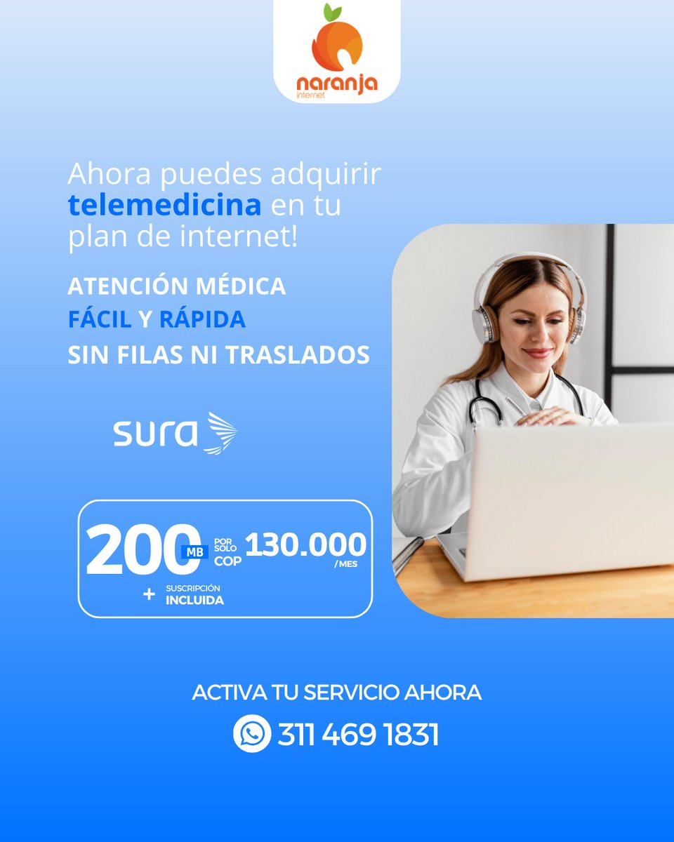 AtmdelaT's tweet photo. Entusiasmado de integrar éste nuevo servicio a nuestro portafolio. Hace muy poco pensar en telemedicina en el Chocó era imposible, hoy estamos arrancando con servicios básicos pero seguro que será solamente el puntapié inicial ✊🏾✊🏾✊🏾 https://t.co/7b8Y1S2rKu