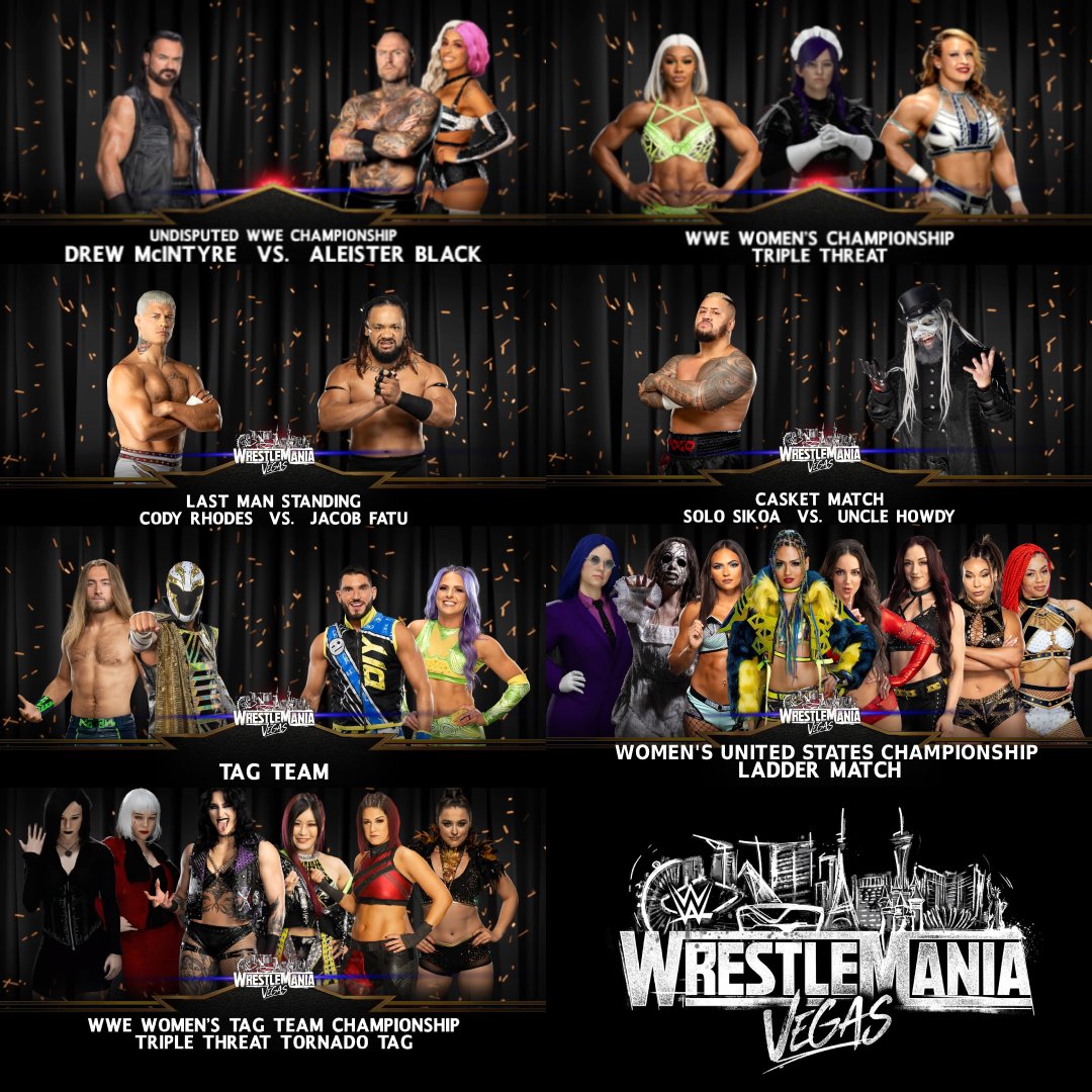 Here's my booking for night 1 of Wrestlemania 42.
#WWE2K25