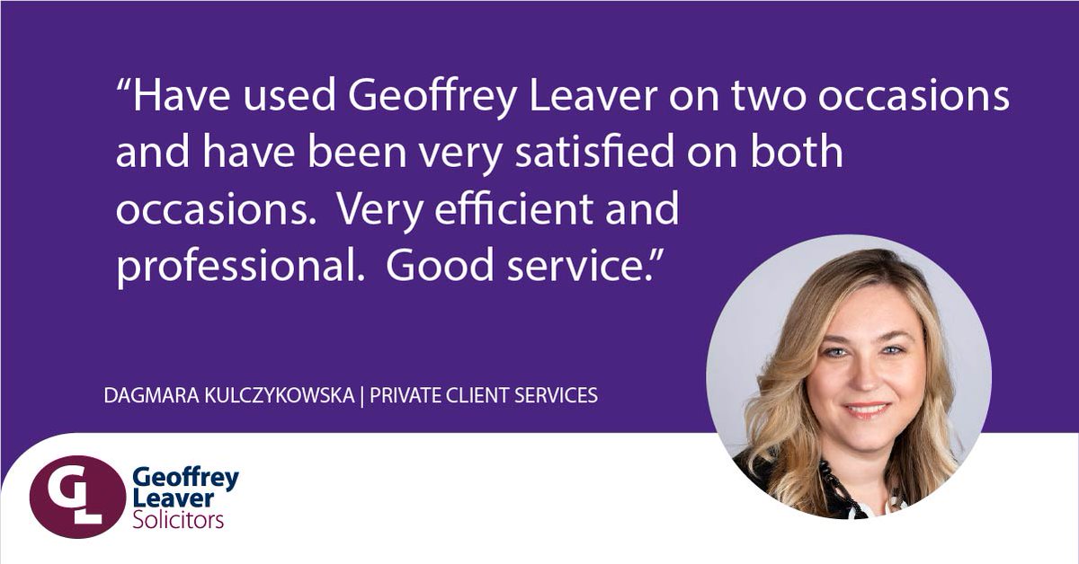 GLeaverLLP's tweet image. Lovely feedback for Dagmara following a recent matter.

If you’re looking for clear, supportive advice on Wills, probate or estate planning, our Private Client team is here to help. &amp;gt;bit.ly/49KgrcR

#ClientFeedback #PrivateClient #WhenExperienceMatters