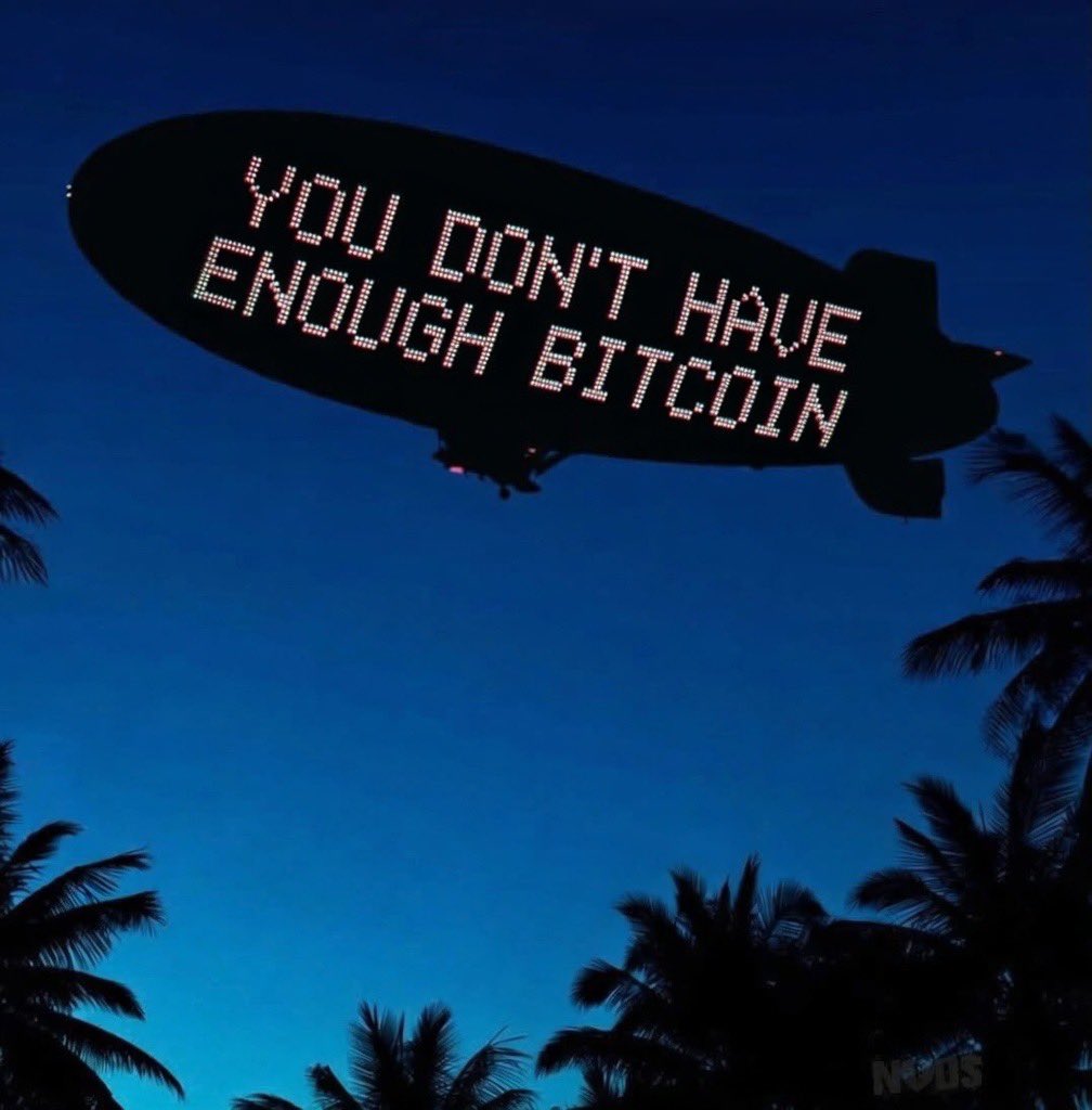 None of us has enough #Bitcoin