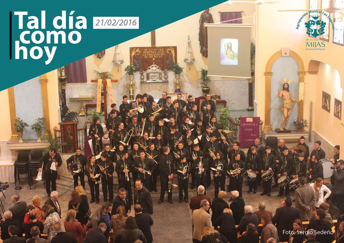 #TalDíaComoHoy ⏮️| Hace diez años, presentamos oficialmente a <a href="/CautivoBoliches/">Hermandad Jesús Cautivo Los Boliches</a> la marcha 'Pan de Vida', obra de <a href="/Julian_GlezP/">Julián González</a> para Jesús Resucitado.

Aunque lo cierto es que se estrenó en 2015, desde entonces suena cada Domingo de Resurrección tras la imagen.

#AMLasLagunas