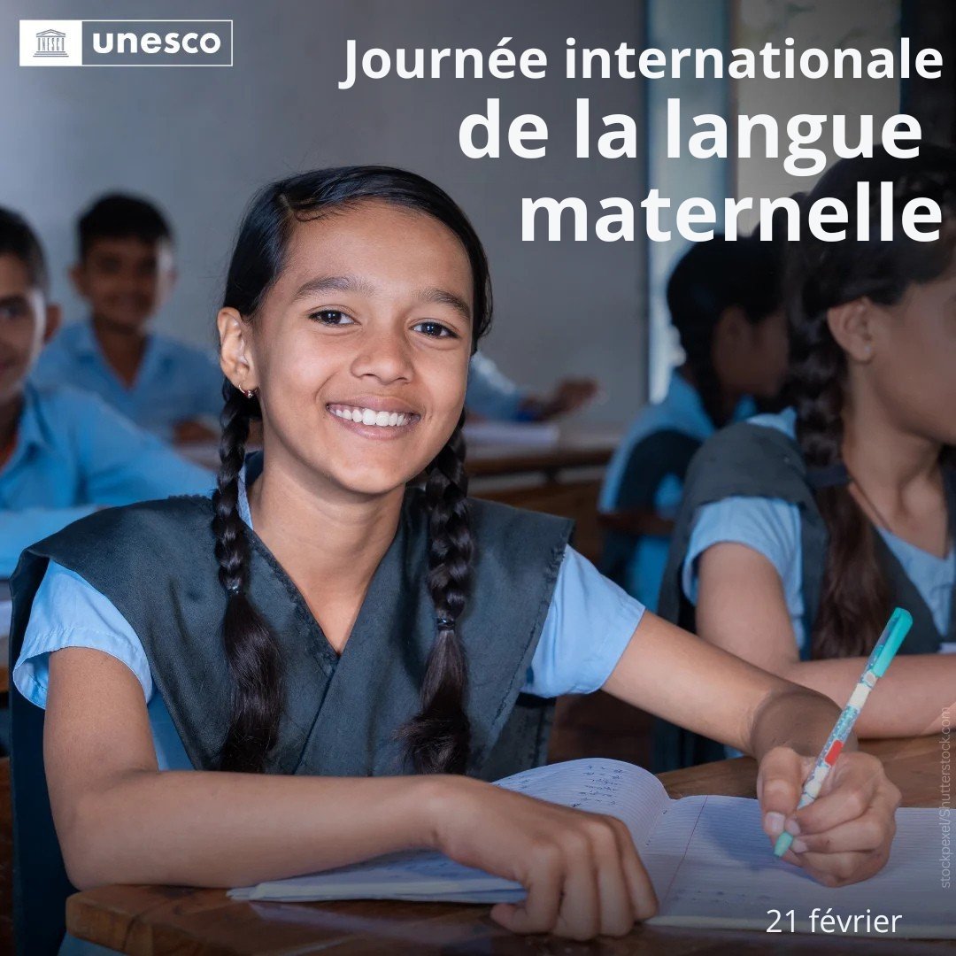 Samedi est la Journée internationale de la langue maternelle.

La diversité culturelle et linguistique est essentielle pour parvenir à des sociétés durables et pacifiques.

#MotherLanguageDay via <a href="/UNESCO_fr/">UNESCO en français</a> 

unesco.org/fr/days/mother…