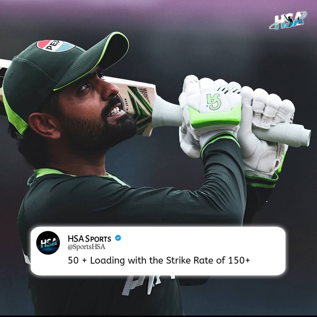 Zainab7292's tweet image. 50 + loading.. 🔥

#BabarAzam #pakvsind #T20WorldCup2026 #cricket