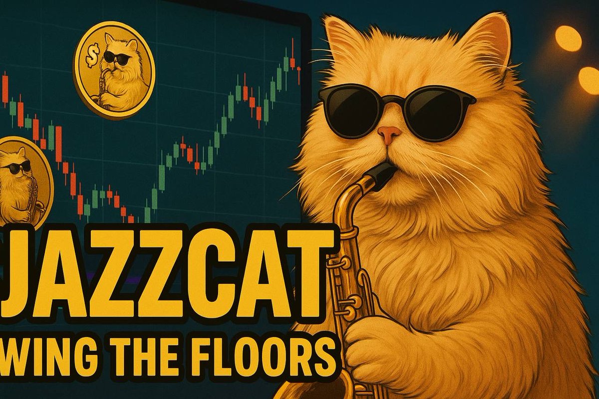 GM $Jazzcat fam 🎷🐱🔥

The vibes are smooth, the community is loud, and the chart is getting ready to sing. 🎶

No panic, no doubt just holders who know the rhythm of a real move.

Stay locked in 
#web3 #solana #goodmorning #crypto #memecoin