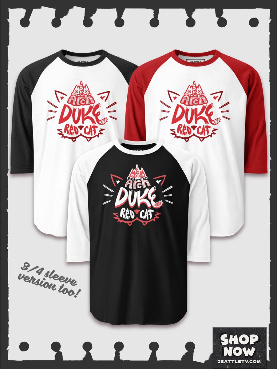 iBattleShop's tweet photo. The Duke is on a shirrt!
iBattleTV x Archduke Redcat- Paw-trait Tee &amp; Raglan out now 🔥
iBattle Shop makes it easy to directly support your favorite battler and look good doing it. Store link in bio.
#battlerap #ibattle #merchandise https://t.co/etFV7buVwD