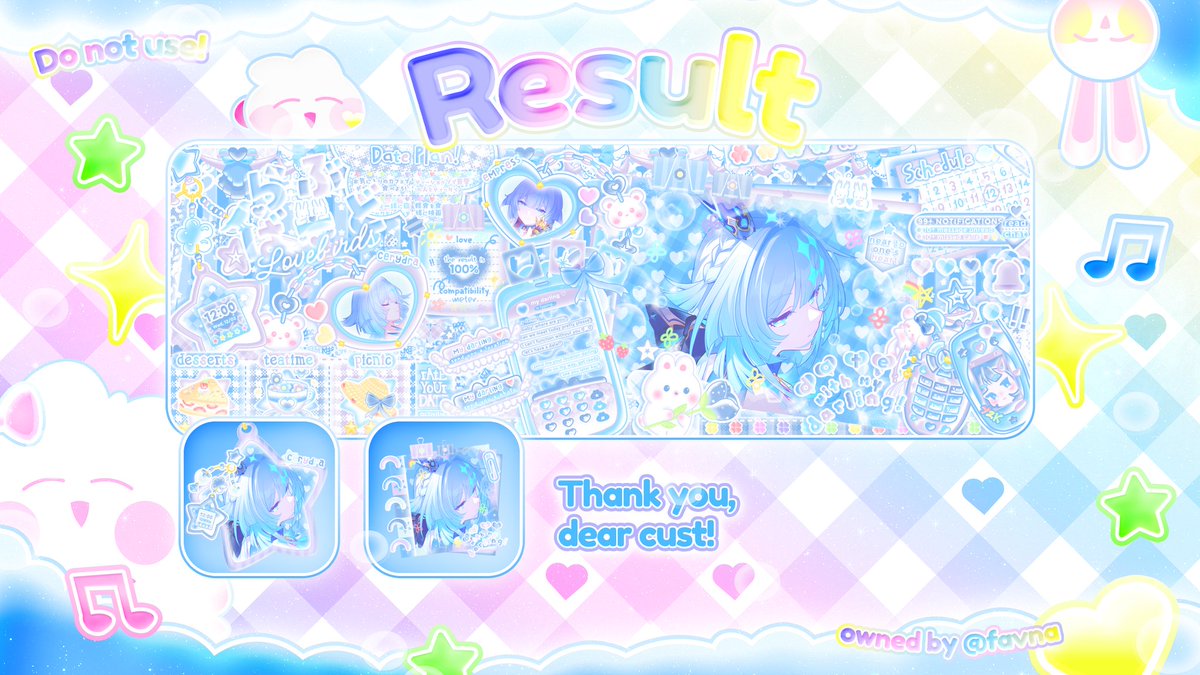 Dearest kak <a href="/miichurin/">♡</a> &amp; kak <a href="/favna/">♡</a> 🩵

Happiest birthday again untuk kak karmika dan timakaci juga sudah jajanin layout ini. Timakaci banyak kepada kak fana yang sudah membuat karya secantik secakep sebagus ini 🥺💙 suka banget dengan hasil. Wishing both of you the best 🩵