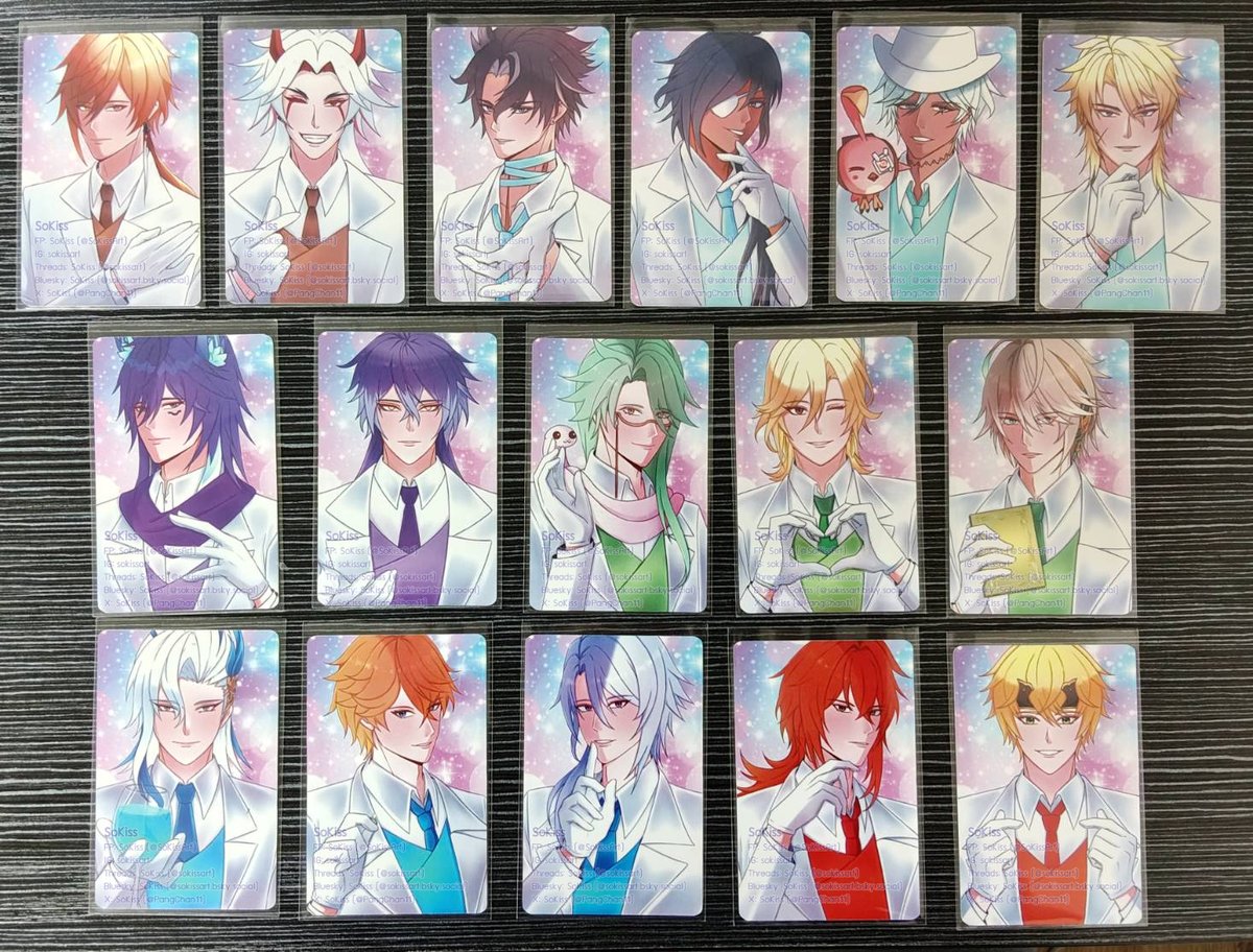 ✨ กิจกรรม “แจกโฟโต้การ์ด เซ็ต หนุ่มเกนชินสูทขาว” 
แจกลายละ 1 ใบ รวม 16 ใบ ✨
กติการ่วมกิจกรรมอยู่ใต้โพสค่ะ

//เป็นโฟโต้การ์ดที่จะขายตอนออกบูธ 3 งานนี้ค่ะ
#CQ9 #Maruya45 #CM1

อันนี้มาสุ่มแจกแก้บนค่ะ!