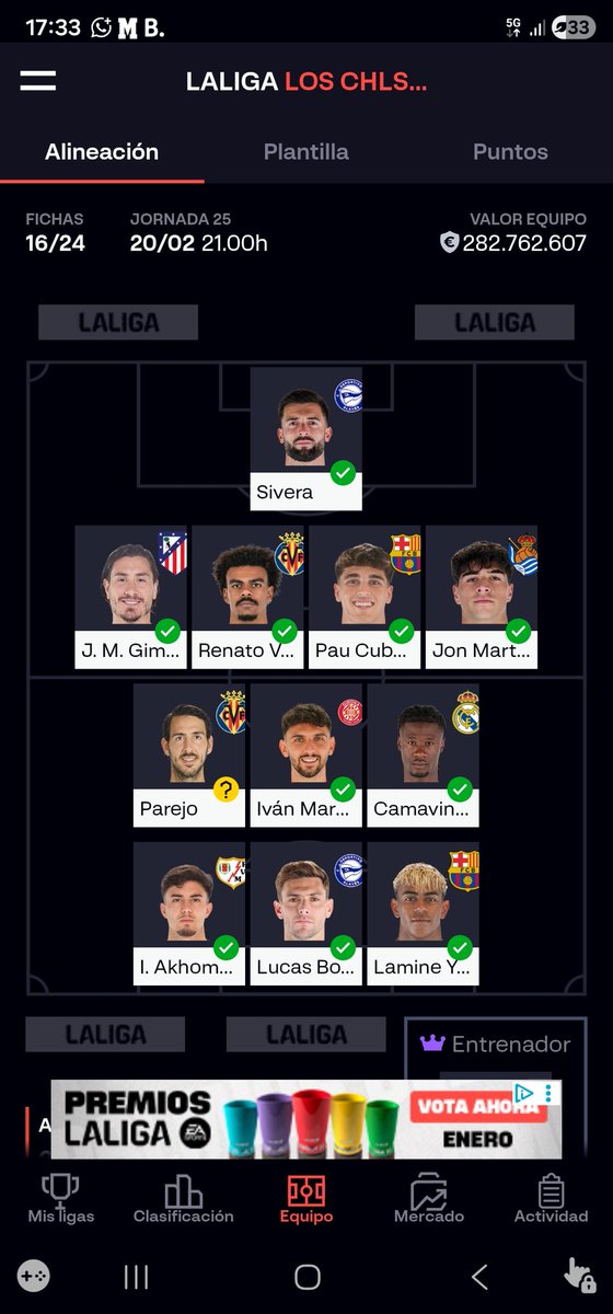 Pado4CH's tweet photo. @JeyTheMister @hugoofantasy @AnaliticaLaLiga @DonQuijoteDeLaC Hola!!! Cambiarias a ilias por arnold? Para parejo tengo poco recambio...unai, williot o ugrinic... https://t.co/FIXcBv32SR