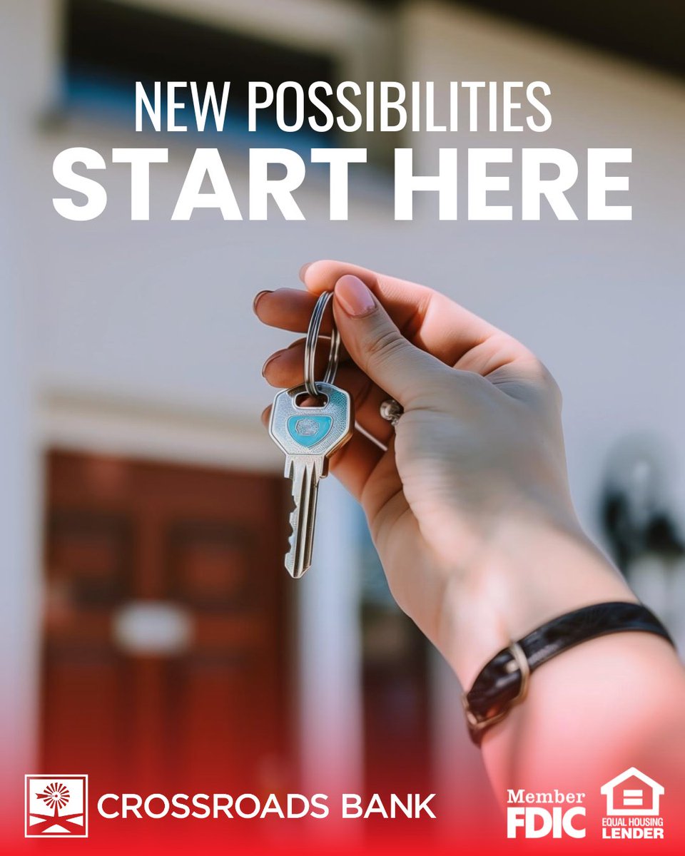 crbanktx's tweet photo. New goals. New possibilities. There’s no wrong time to start building your future.
🔑🏡🌱

🌱 GROWING OUR FUTURE TOGETHER

𝐌𝐞𝐦𝐛𝐞𝐫 𝐅𝐃𝐈𝐂 | 𝐄𝐪𝐮𝐚𝐥 𝐇𝐨𝐮𝐬𝐢𝐧𝐠 𝐋𝐞𝐧𝐝𝐞𝐫

#CrossroadsBank #NewHome #HomeGoals #FutureFocused https://t.co/biuLxBgwej
