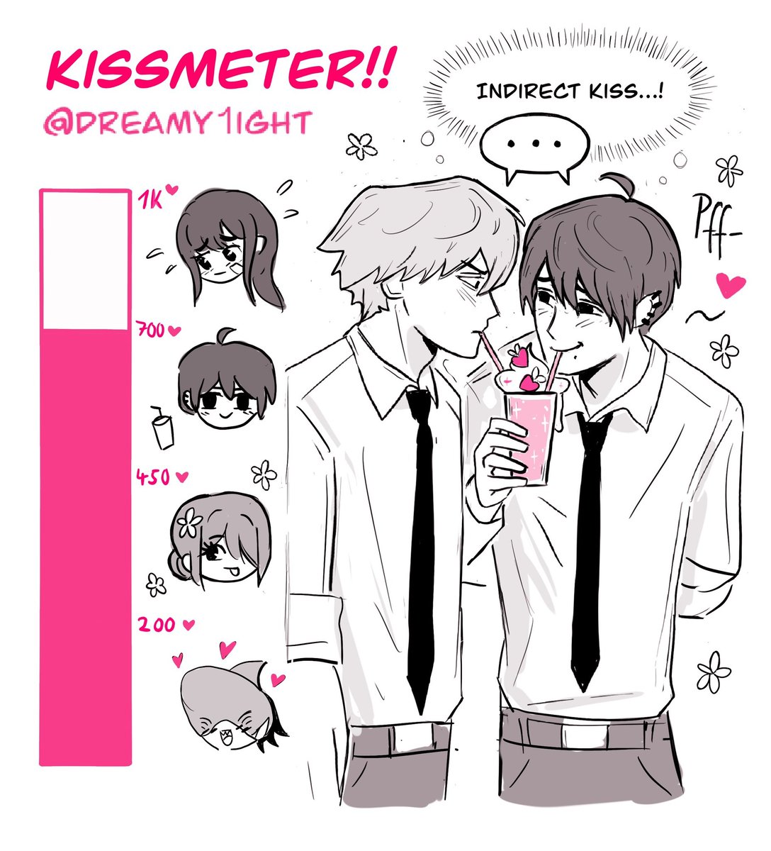 Yoshida invites Denji to a strawberry milkshake on Valentine's Day! 💕