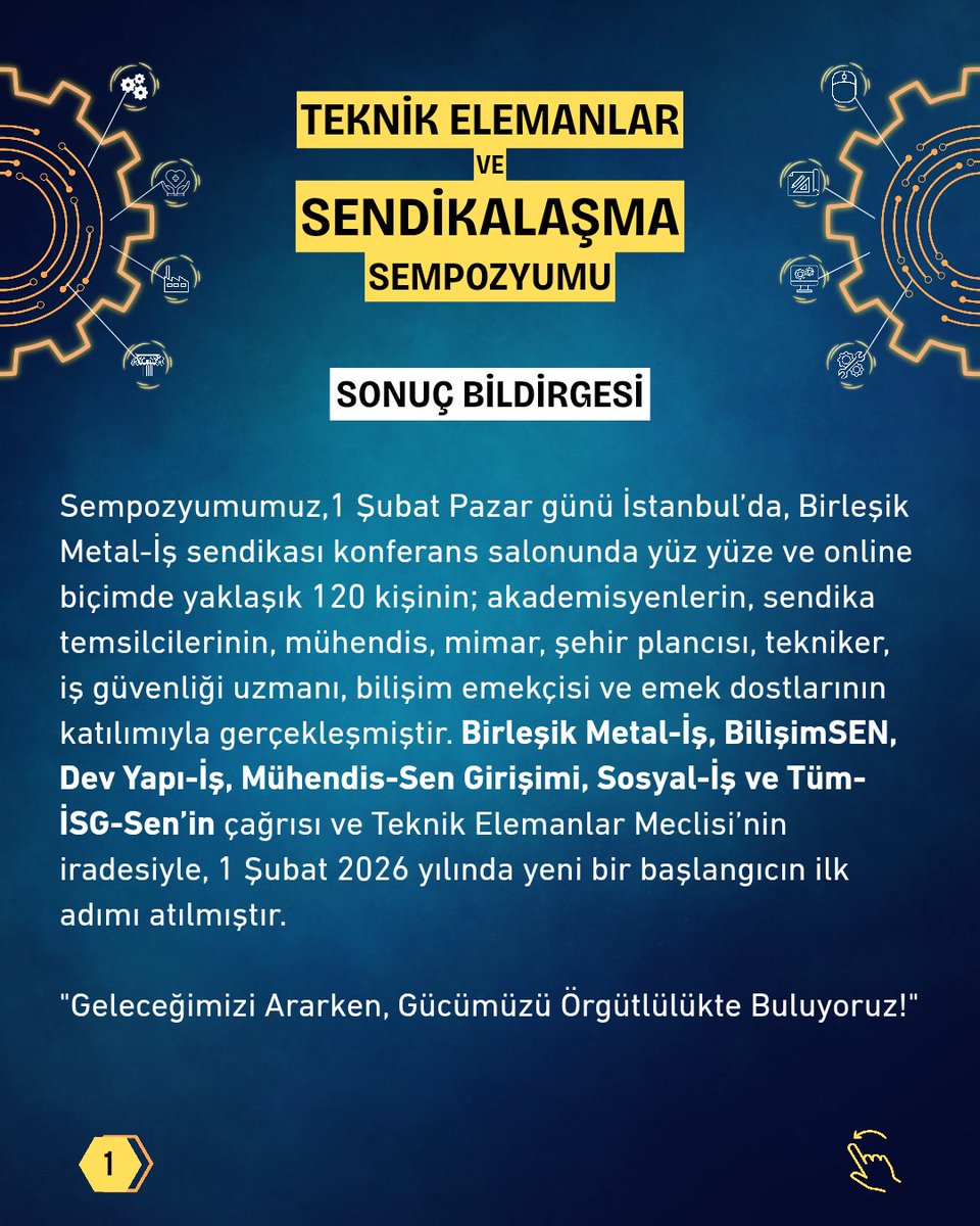 DİSK / Dev Yapı-İş Teknik Elemanlar Meclisi tweet media