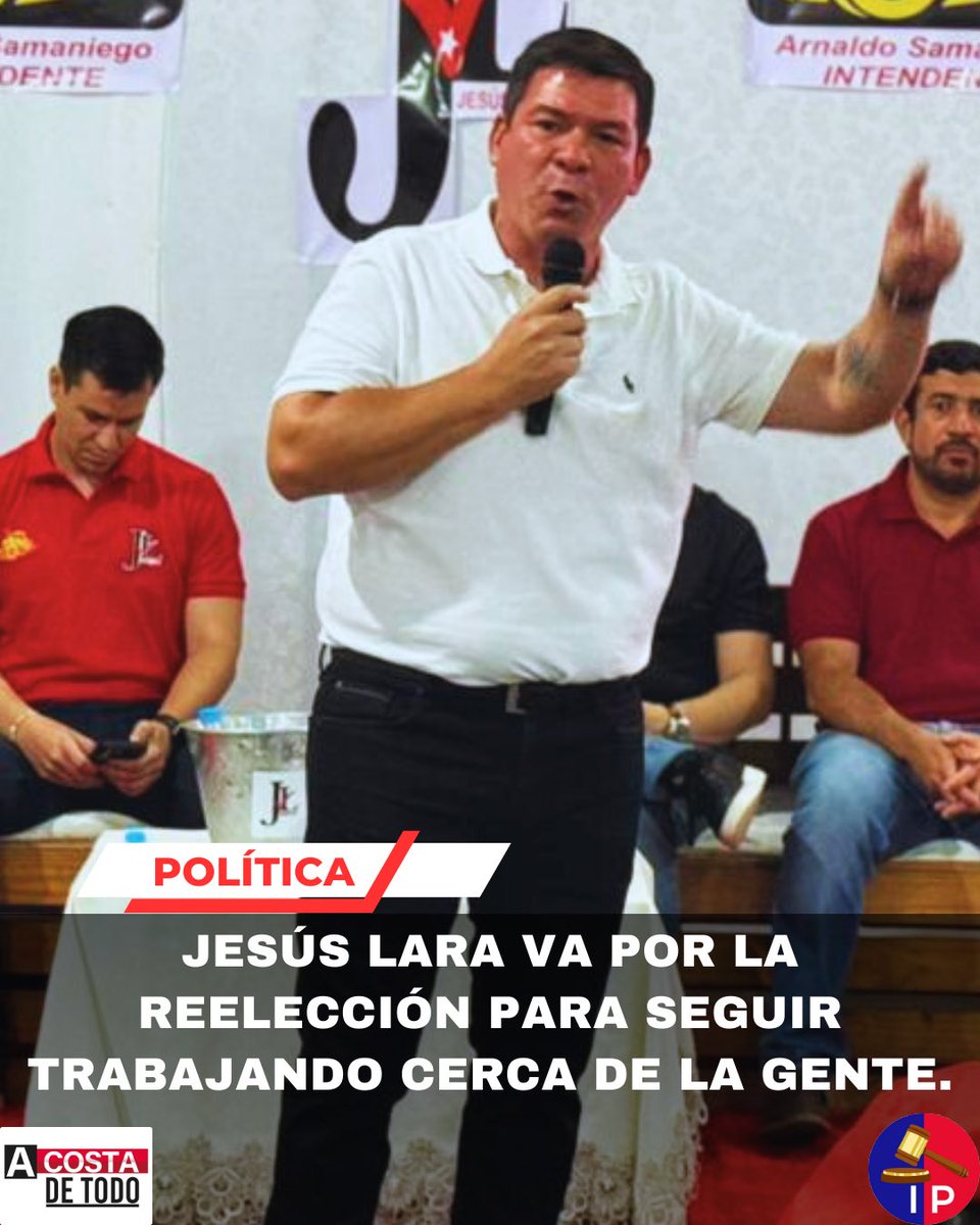 lacostasoy's tweet photo. El concejal Jesús Lara apuesta a ser reelecto. Dijo estar comprometido con gestionar mejoras para los barrios de Asunción. Lara es opción uno de la posible lista 7. https://t.co/UyoK923TT7
