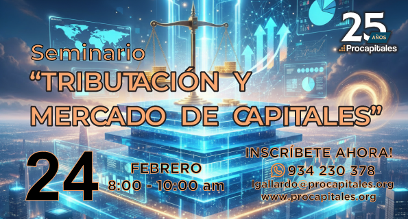 🎙️Faltas tú aprovecha nuestra promoción ¿Te lo vas a perder? Seminario “Tributación y mercado de capitales”.  Aprovecha el precio general de S/340 soles (descuento de 25% en cualquier momento) Quedan pocos cupos.        
📷docs.procapitales.org/eventos/mailin… 
📷docs.google.com/forms/d/e/1FAI…
