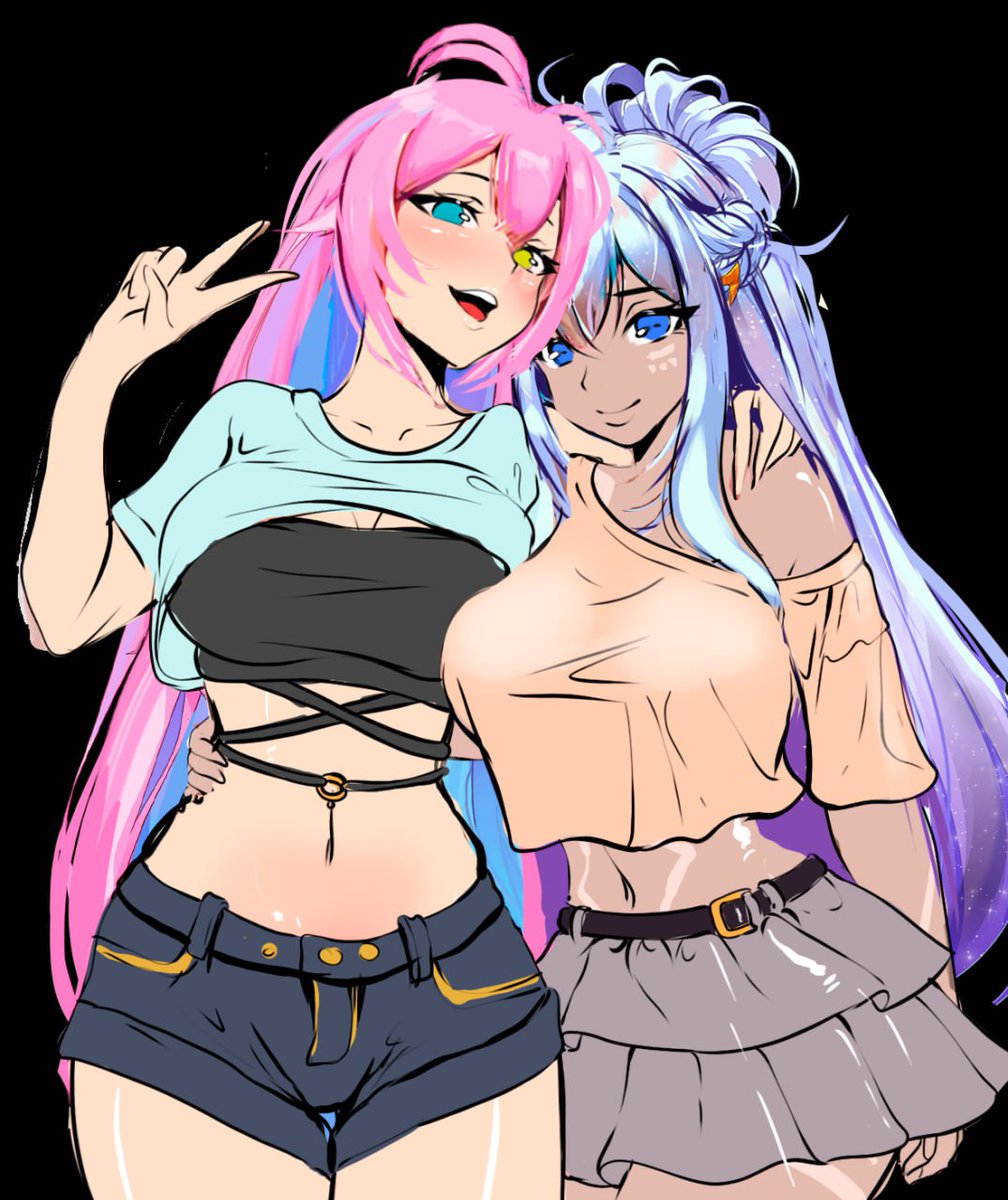 Me &amp; my bae <a href="/ElfieLoveVT/">ELFIE LOVE VTUBER 💜 WAIVI</a> 😈

Wanna see the full version? 👀
60❤️+20 🔁

#Vtubers #VtuberEN #art