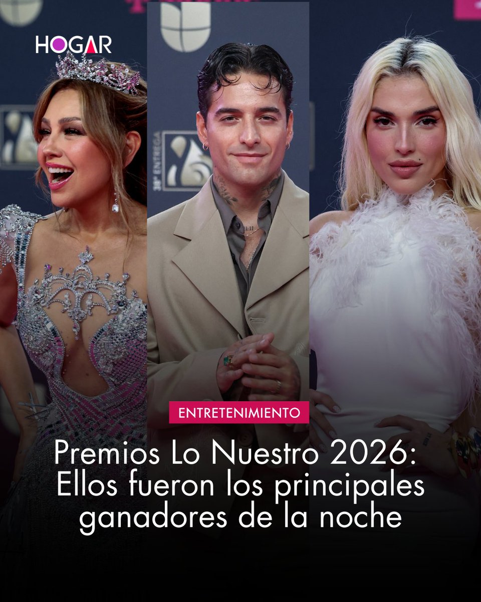 La música latina celebró su gran noche en Miami 🏆✨ Estos fueron los principales ganadores de la 38ª edición de Premio Lo Nuestro. Lee la lista completa aquí 🔗 v.vistazo.com/4atTZ9r