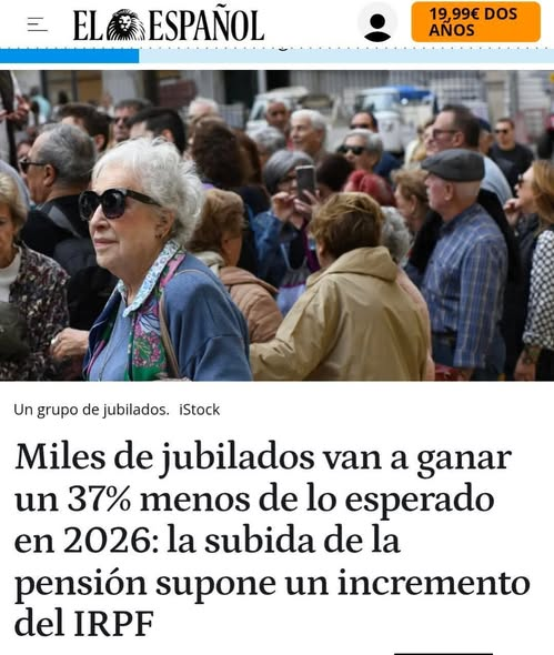 ¿ EL GOBIERNO PROGRESISTA, EL GOBIERNO DE LA GENTE,  Y LOS HIJOS DE PUTAS LE ROBAN CASI LA MITAD DE LA SUBIDA A LOS PENSIONISTAS,PUES VAYA MIERDA DE GOBIERNO, NOOO  ?