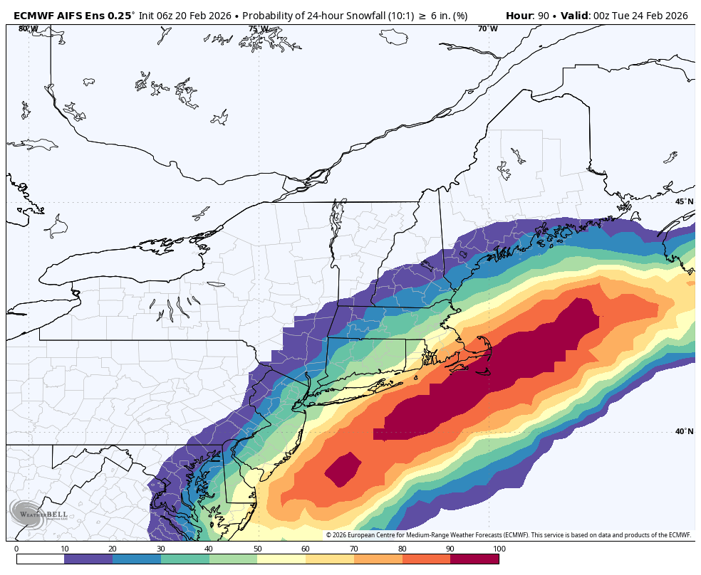 Meanwhile, late Sunday night into Monday coming into better focus