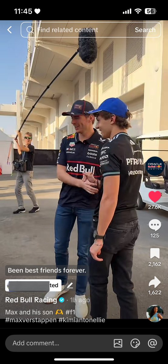3363pdf's tweet image. redbull admin posting max and kimi😭 

caption : max and his son🫶🏻