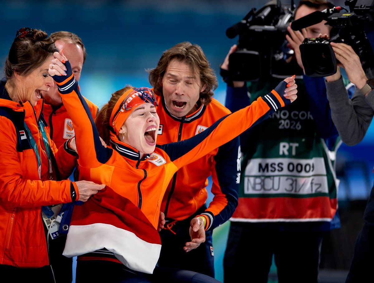 TeamNLtweets's tweet image. EINDELIJK DIE OLYMPISCHE TITEL 🥇

#TeamNL | #MilanoCortina2026