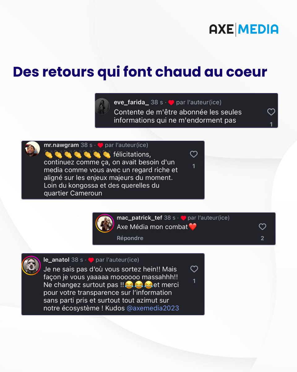 Axe Media - l'actualité camerounaise chaque jour tweet media