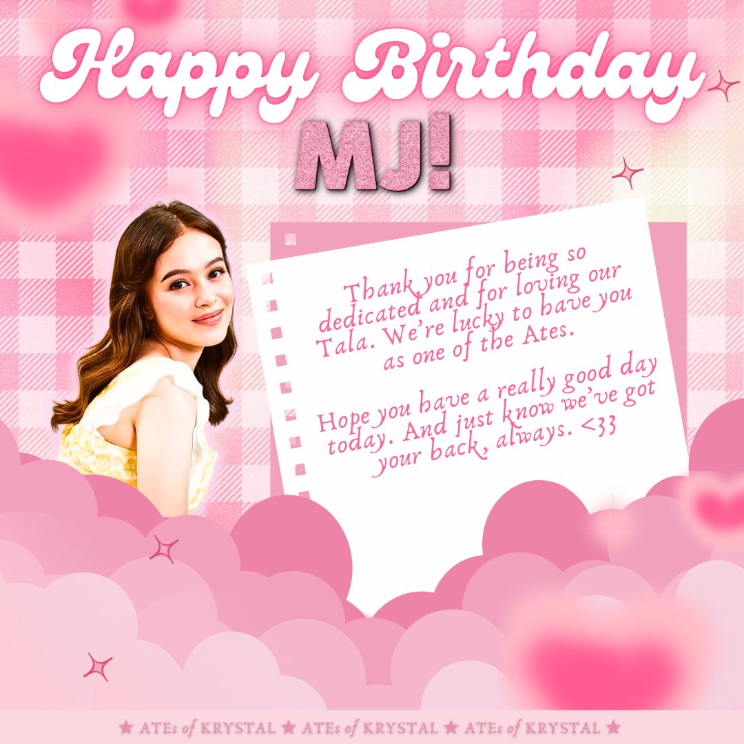 Happy birthday to our dearest MJ! We appreciate you so much. 🩷