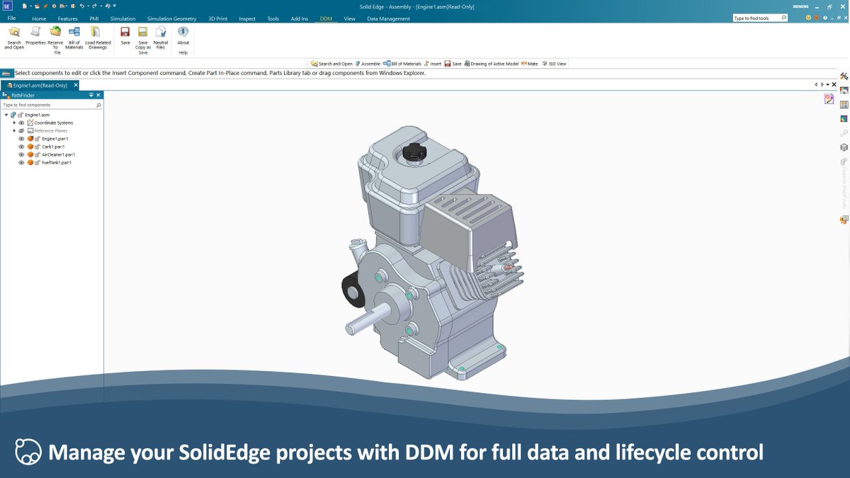 DDM simplifies the management of your #SolidEdge projects and product lifecycle. Easily manage revisions of parts, assemblies and drawings, and generate accurate BOMs in just a few clicks

 buff.ly/uaVDOOu

#PLM #PDM #CAD #DataManagement #DocumentManagement #CADmanagement