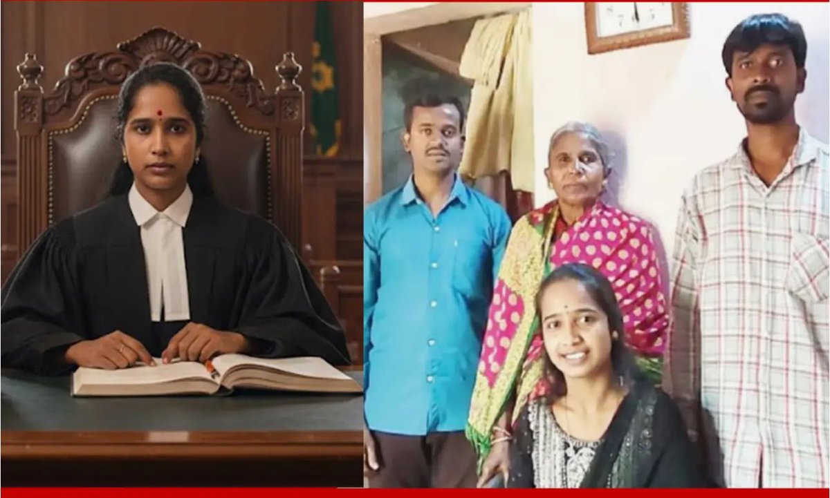 Padmavati, a dalit girl from a traditional leather working family has cracked the civil judge exam against all odds from a rural area.
She happens to be the first lady to achieve this in the entire Dandeli Taluk in Karnataka.

Many talk of Merit
Can any Merit equal this girls
