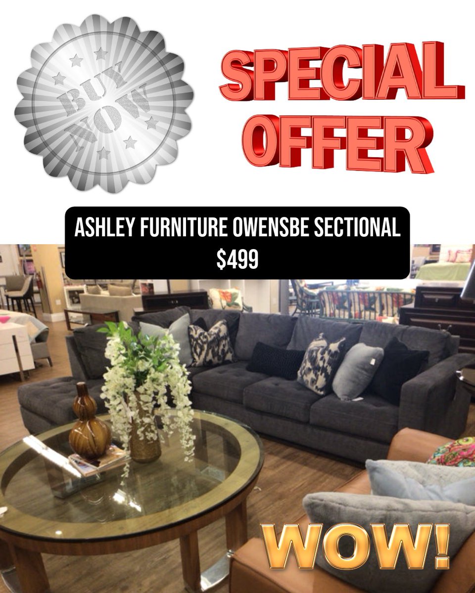 ConsignmentFLA's tweet photo. $499 for this look? That’s the kind of deal that disappears fast.

#SectionalSofa #AshleyFurniture #LivingRoomStyle #HomeDecorFinds #FurnitureDeals #CozyHome #InteriorInspo #HomeUpgrade #ModernLiving #StatementSeating https://t.co/ka0GcrFwZM