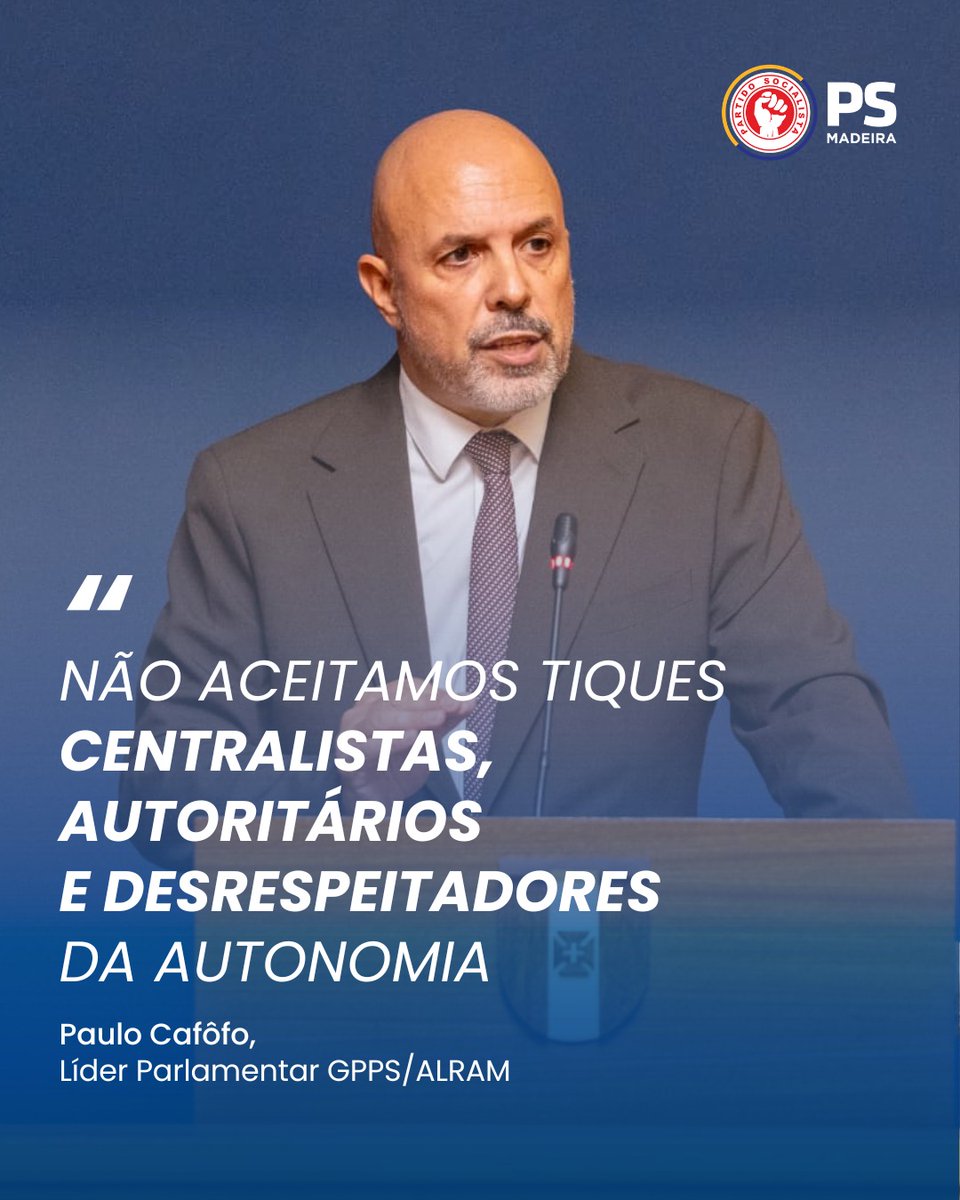 O Grupo Parlamentar do PS Madeira apresentou um voto de protesto contra as declarações proferidas pelo primeiro-ministro, Luís Montenegro, e pelo líder parlamentar do PSD, Hugo Soares, sobre o Subsídio de Mobilidade.

<a href="/paulo_cafofo/">Paulo Cafôfo</a> salienta que este não é um subsídio