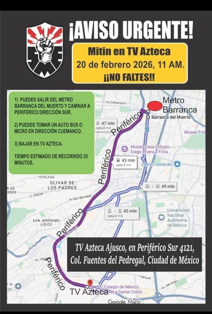 DaEcheverriaMX's tweet image. Con la operación política de una marcha vs Ricardo Salinas en TV Azteca : Jesús Ramírez le da la razón a Scherer.

@JesusRCuevas controla el sindicato de L/F : uno de los mayores grupos de choque -que incluso- ha actuado contra Morena. 

¿Dónde anda @Claudiashein?,¿se mada solo?