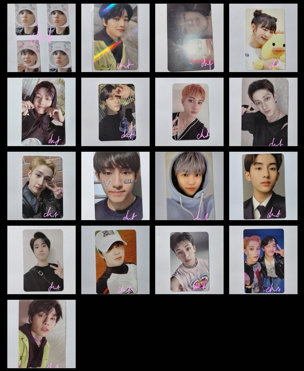 -            *⊹꒰ WTS Photocards 🛒 ꒱

    ⤷Stray Kids
    ⤷NCT Jeno, Jaemin, Winwin
    ⤷Yena, Kang Hyewon, and Minju

*⊹ WW Ship ✓
*⊹ toko oren ✓ biaya admin ✗
*⊹ prefer take all or bulk ✓
*⊹ 90% good condition ✓
*⊹ mention after dm ✓
*⊹ nego ✓