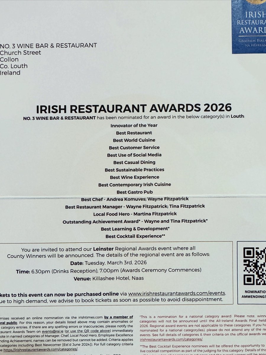 No. 3 Wine Bar & Restaurant tweet media