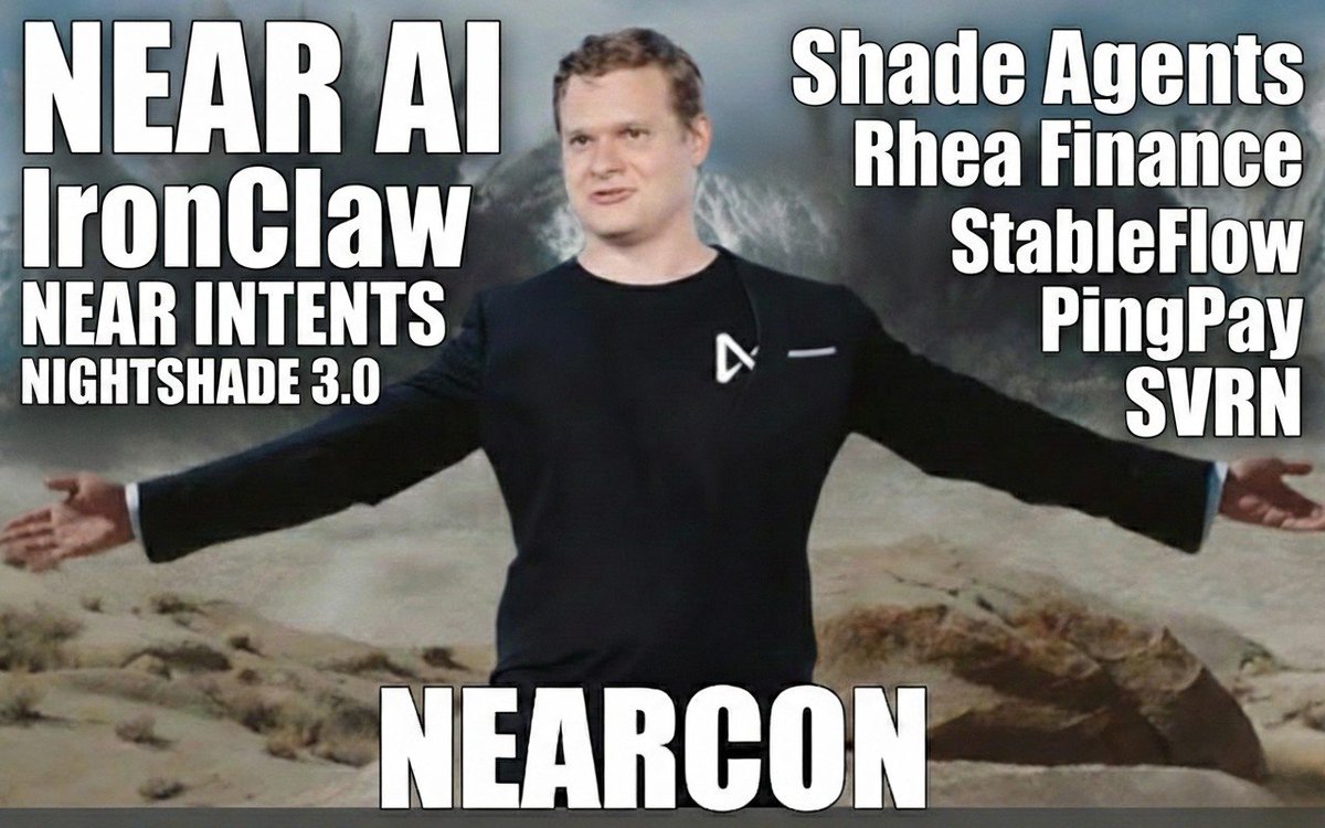 Let. NEAR. Cook. 🧑‍🍳 
The menu for NEARCON is absolutely stacked.