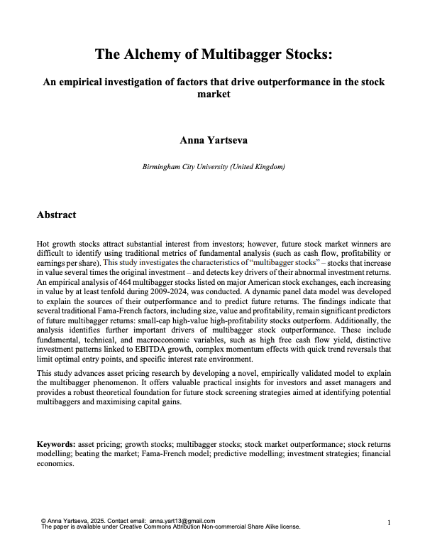 quantscience_'s tweet photo. The secret of hedge funds is revealed in a 41-page PDF:

This paper analyzed 464 stocks that 10X-ed over a 24-year period.

Here are the best factors that drive outperformance: (number 3 is the best 🧵) https://t.co/dcBW4VKDDu