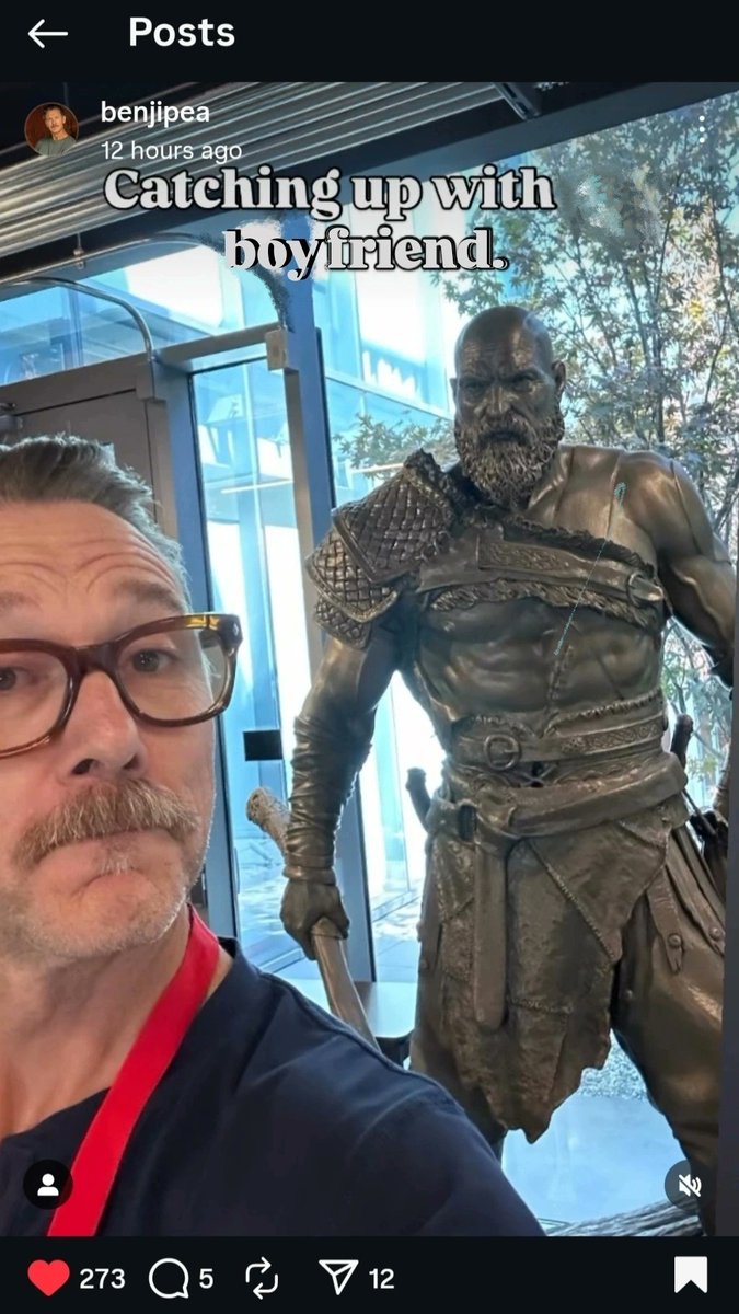 _Nonnez_'s tweet photo. WAIT... BEN PRENDERGAST POSTED HOW HE WAS AT SANTA MONICA STUIDIOS... IN OCTOBER 2025... AND THE RUMOR OF THE NEW GAME IS APPARENTLY NOT ATREUS RELATED...

WHAT IF... THE NEW GAME... IS WITH TÝR?!?!

AAAHH!!! THE VOICES!!!

#NonnSpeaks #Kratýr #AlwaysBetOnTýr #GodofWar #GOW https://t.co/u0EVPaHZmA
