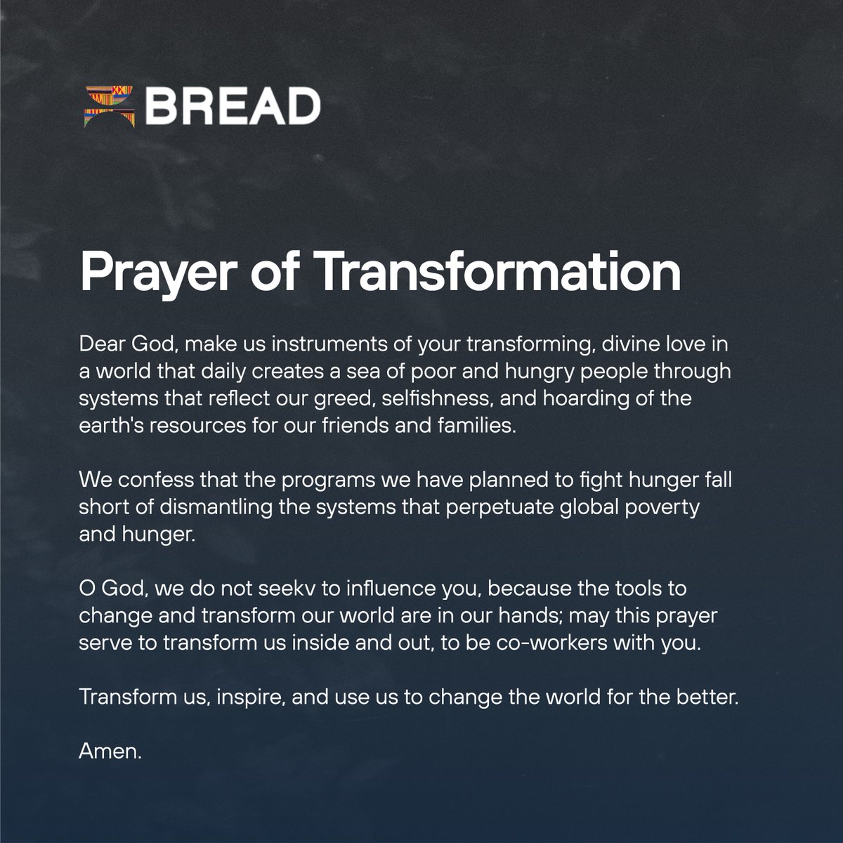 Bread for the World tweet media