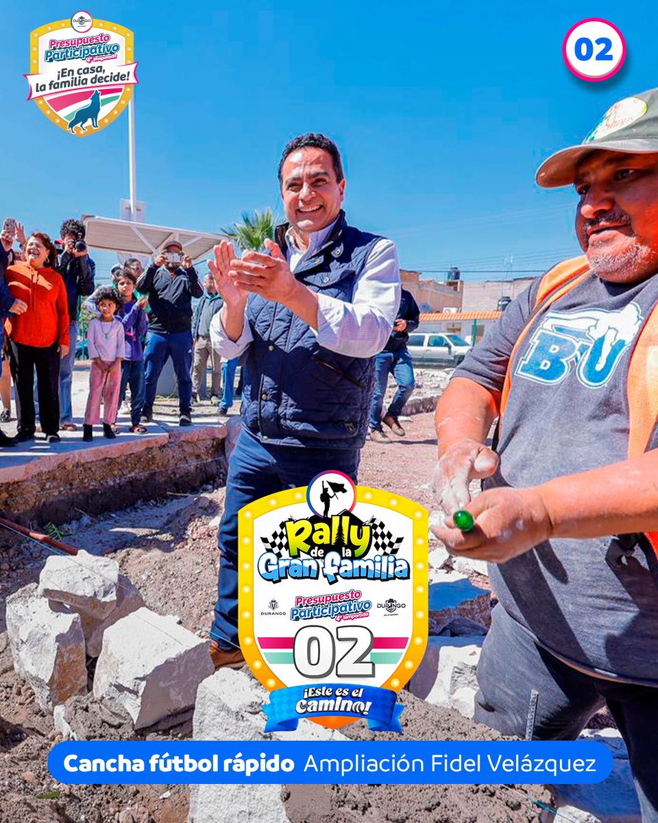 josejoseantonio's tweet photo. ¡Avanza el Rally de la Gran Familia! 🏁🔥

Toma forma la obra 0️⃣2️⃣: cancha de futbol rápido en la Ampliación Fidel Velázquez. ⚽✨

Así se construyen espacios para convivir, competir y soñar en grande, ¡porque #EsteEsElCamino! 🐺 https://t.co/wTt6mkVuV5