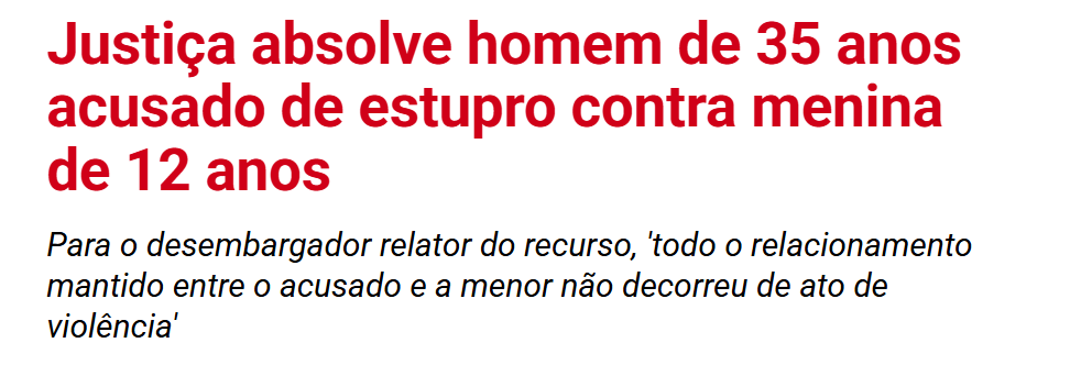 KriskaCarvalho's tweet photo. Parece uma decisão tomada em 1900, quando mulheres e crianças sequer eram consideradas pessoas. Mas não. 

É uma decisão da Justiça, em pleno 2026.

Nessa altura, ainda temos que desenhar o óbvio todos os dias. Temos que exigir que crianças não sejam estupradas e que mulheres não sejam agredidas e mortas.

Há homens que acham que somos propriedade deles, e é essa lógica perversa que sustenta agressões, feminicídios e a violência contra nossos filhos. É essa mentalidade que naturaliza absurdos, que relativiza crimes, que tenta tratar como “normal” o que é violência.

É cansativo. Desanima. Revolta. Não evoluímos 

O óbvio precisa ser dito porque há quem trabalhe todos os dias para apagá-lo. E enquanto houver uma criança violentada ou uma mulher agredida, a gente vai continuar dizendo, exigindo, denunciando.