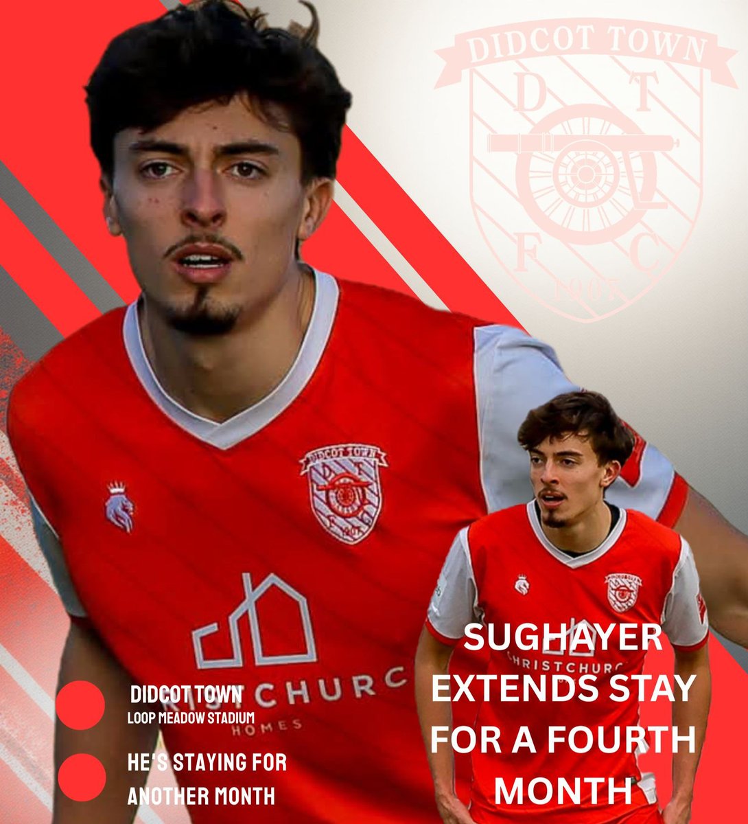 DidcotTownFC's tweet photo. Rocco Remains A Railwayman

Bristol Rovers have agreed to the extend the loan deal for defender Rocco Sughayer into a fourth month. 

The 17-year-old defender has impressed at the Loop Meadow Stadium since his arrival from the League Two side in November. 

Rocco has featured fifteen times since his arrival, and his form has seen him collect two player of the match awards and he also collected the player of the month award for December an award that is chosen by his teammates. 

We would like to thank @Official_BRFC and @RoversAcademy for their cooperation in the deal to keep Rocco at the Loop.