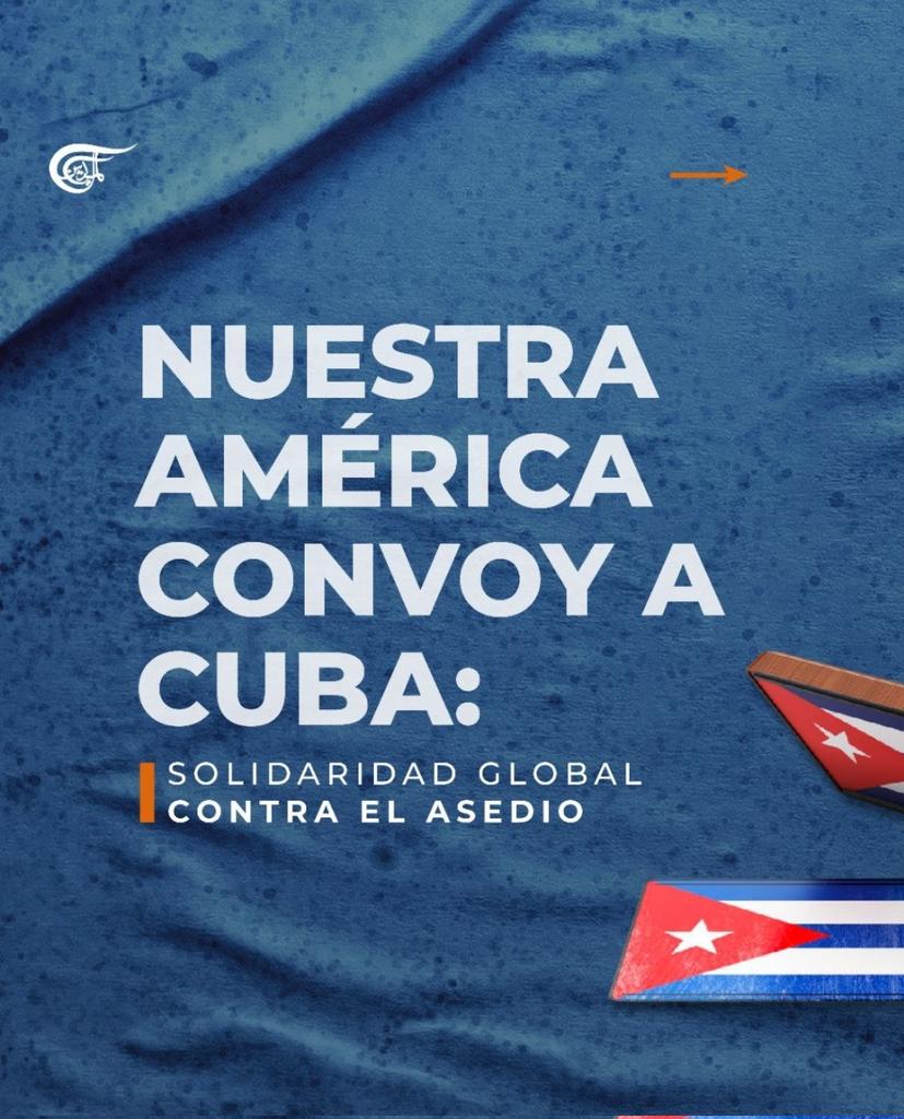 La Flotilla Nuestra América se ha convertido en la Nuestra América Convoy a Cuba.👇

‼️La solidaridad global contra el asedio, se intensifica y muestra al 🌎 de que #CubaNoEstáSola ‼️

#DefendiendoCuba🇨🇺💪❤️