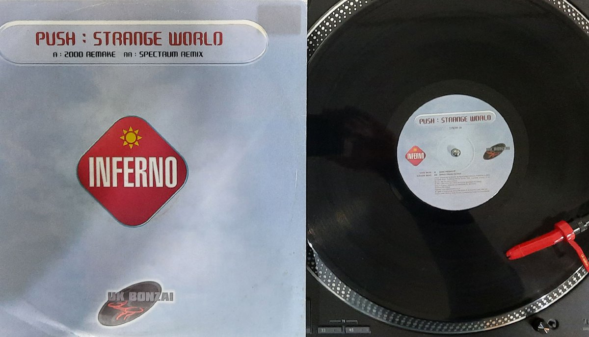 htfr's tweet photo. Vinyl of the week!
Push - Strange World

Label: Inferno
Genre: Trance
Release: 2001

Tracks:

AStrange World (2000 Remake)
AAStrange World (Spectrum Remix)

#vinyl #vinylrecords #recordoftheweek #vinyldj #vinylmusic #Trance #Push #StrangeWorld #Inferno #htfr #hardtofindrecords https://t.co/lDgSON0Z46