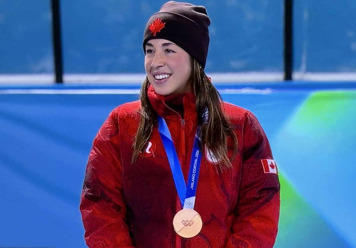 She’s 35 years old at her fifth Olympics.

And she just won her third medal.

Valerie Maltais. Have a Games. My goodness.