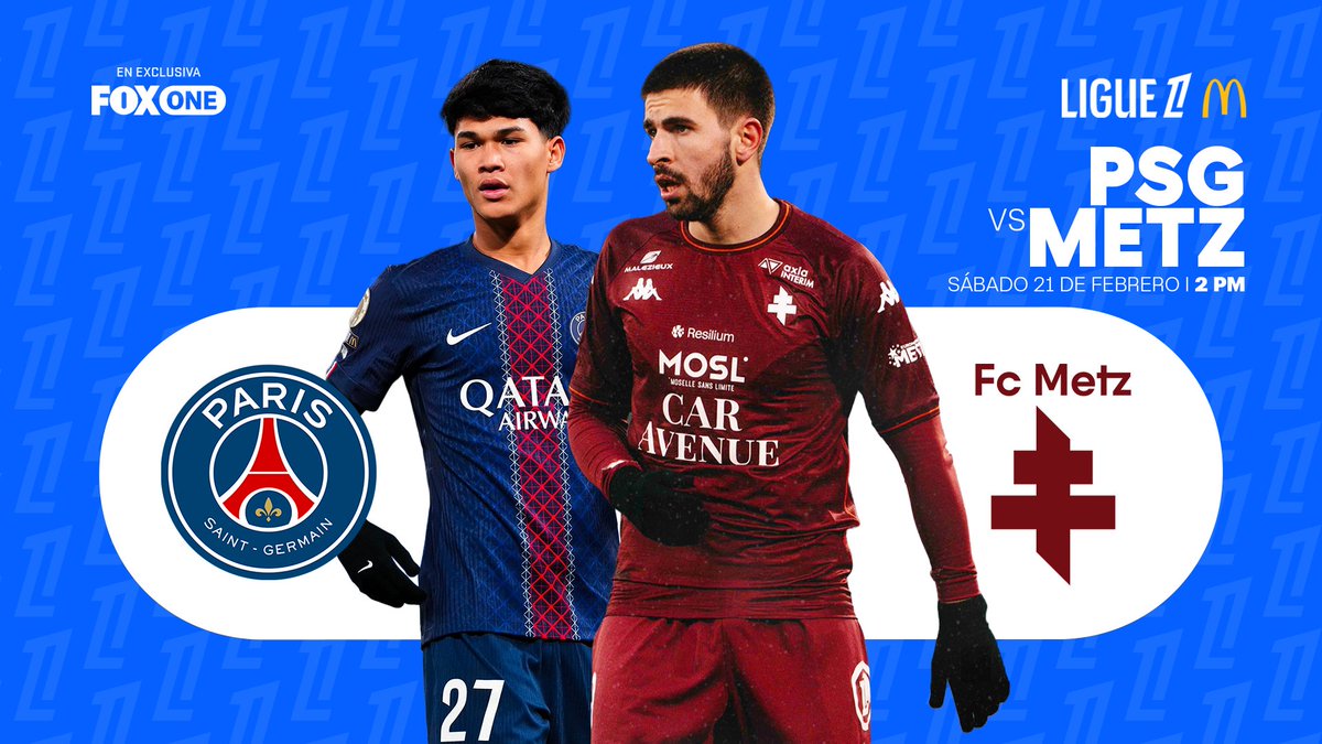 En el papel, podría parecer un partido fácil para el PSG, peeeeeero todo puede pasar y estos rivales se le complican mucho🫣.

¿Habrá sorpresa en el Parque de los Príncipes?🤔

Descarga la app y ve el juego AQUÍ: foxone.mx/checkout