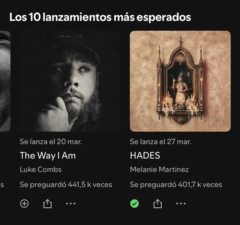 🚨 Melanie Martinez’s “HADES” has surpassed the mark of 400k presaves on Spotify