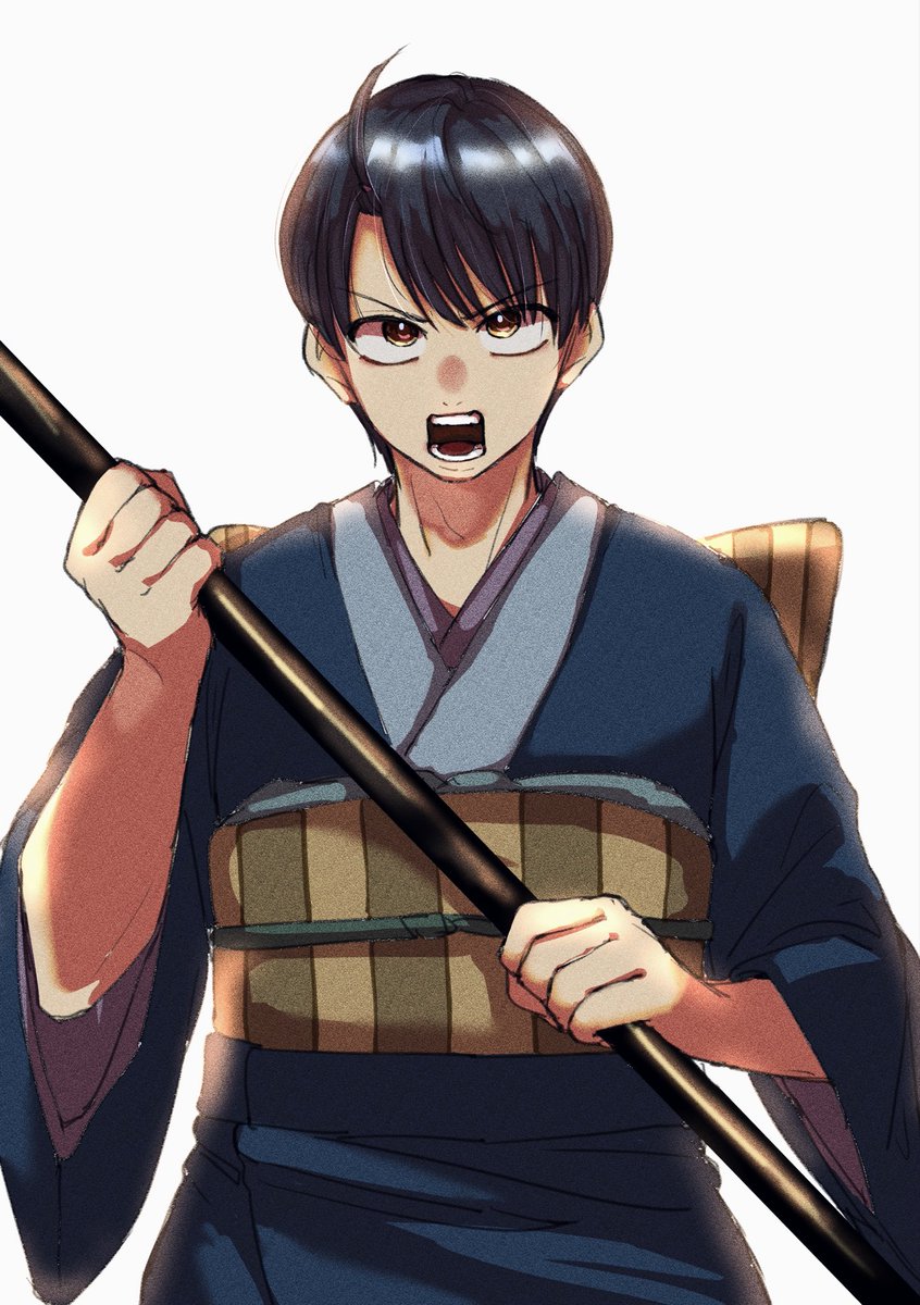MARU86__'s tweet photo. 新八くん女の子っぽい感じ出すのに前髪をちょんと結んでるの可愛いよね https://t.co/YFG0g3zkSB