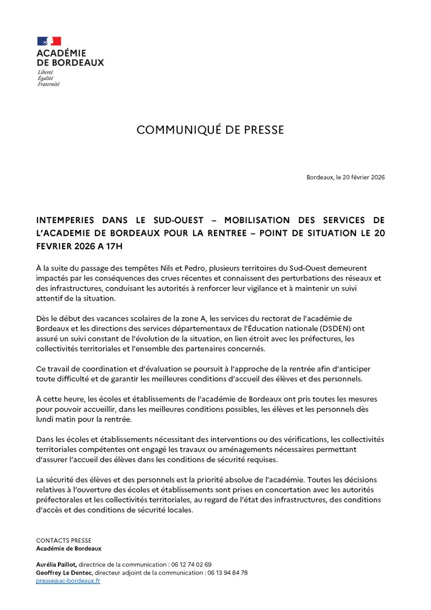 Académie de Bordeaux tweet media