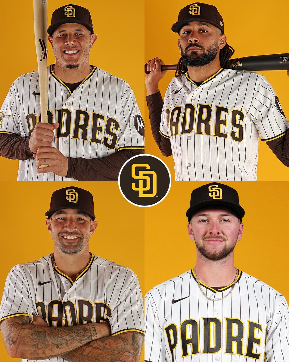 Scenes from @Padres Photo Day:
🟡 Manny Machado
🟤 Fernando Tatis Jr.
🟡 Nick Castellanos
🟤 Jackson Merrill