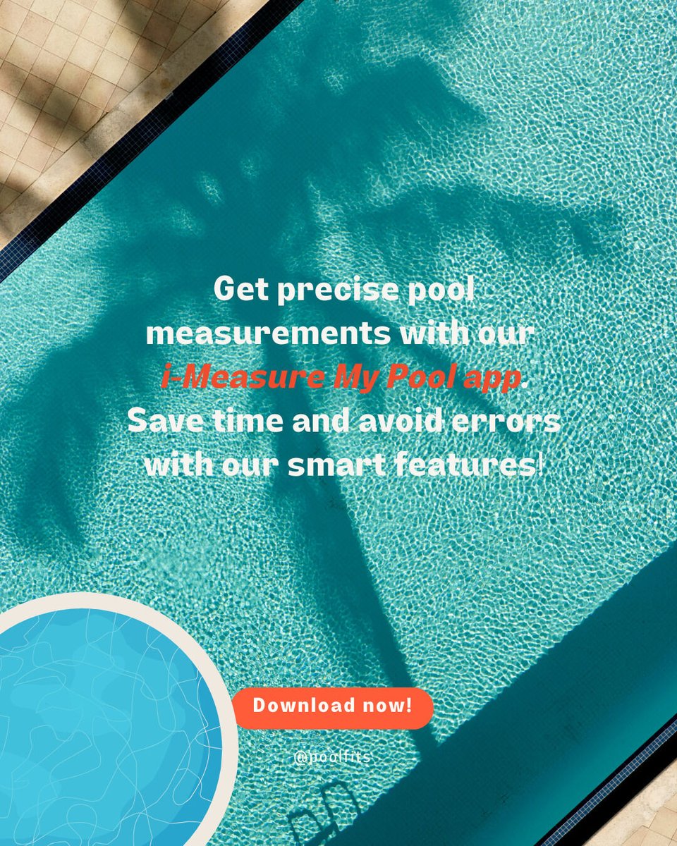 PoolFits's tweet image. Get the Perfect Fit Every Time!

Measure your pool with ease using our i-Measure My Pool app. Save time, avoid mistakes, and get accurate results. 

Download now and make pool measuring simple!

poolfits.net/i-measure

#poolliners #poolsafetycovers #custompoolcover